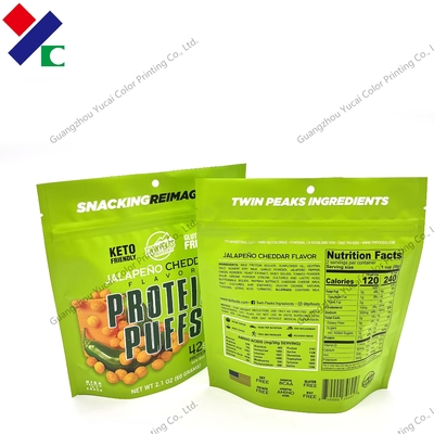 Dried Jackfruit Okra Stand Up Zipper Foil Pouch Food Packaging 100g