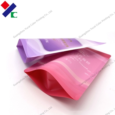 Solid Flavoured Beverage Stand Up Zipper Pouch 100ml Self Adhesive Sealing