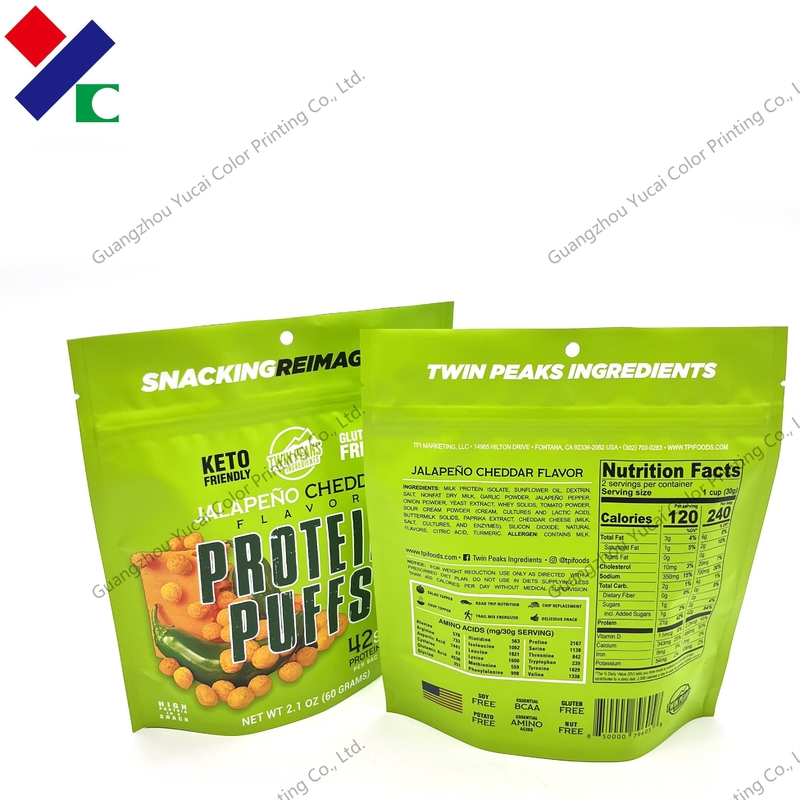 Dried Jackfruit Okra Stand Up Zipper Foil Pouch Food Packaging 100g