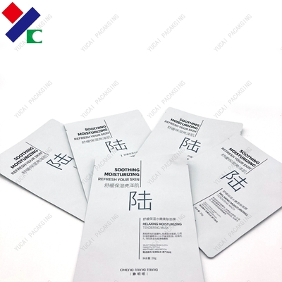 No la aduana del polvo imprimió el empaquetado lateral de la máscara del papel de aluminio de la bolsa del sello tres